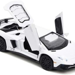 1:32 Lmborghini Aventador SV LP750 Alloy Metal Sound Light metal car Pull Back-image-22
