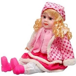 Laughing and Singing Soft Push Stuffed Talking doll Girl Toy-25