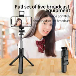TWS Adjustable Selfie Stick and Tripod with Mobile Phone Stand Feature Bluetooth Selfie Stick image 2