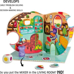 chalk and chuckles Tidy Up - Educational Board Game, Age 3-6 Years, Sorting Preschool Learning Toy image 4