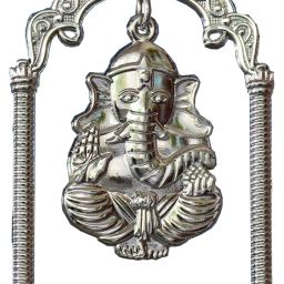 Decorative brass car dashboard idols ganesha Decorative Showpiece - 8 cm-image-82
