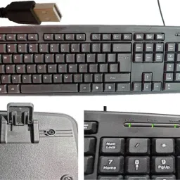 ANJO USB Keyboard-LED Mouse-Non Slip Mouse Pad-3in1 Cleaner-LED Combo Set image 2