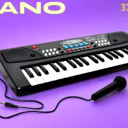 X385 Keys Piano Toy with Microphone, USB Power Cable & Sound Recording Best Birthday Gift for Boys and Girls Musical Instruments Analog Digital Piano-image-56