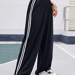 dockstreet Women Striped Black, White Track Pants-picture-35