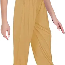Solid Cotton Lycra Blend Women Harem Pants-image-59