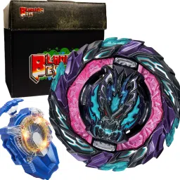 B186 Roar Bahamut Giga+ sparking launcher (Left spin)+carton toy storage box-image-81