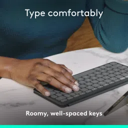 Logitech Keys-To-Go 2 Bluetooth Handheld Multi-device Keyboard Compatible with Desktop, Laptop, Mac image 4