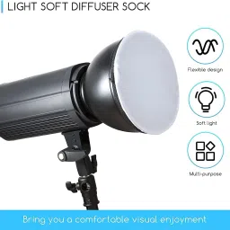 Cam cart Soft White Lamp Diffuser Cloth Cover for 7/18cm Studio Standard Strobe Photography Diffuser image 2