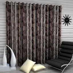 152.4 cm (5 ft) Polyester Semi Transparent Window Curtain (Pack Of 4)-13