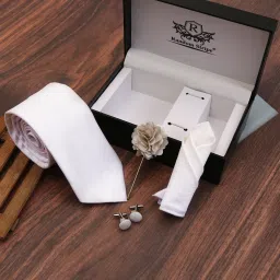 RANDOM STRIPE Satin Cufflink & Tie Pin Set-image-40