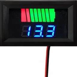electrolight Charge Level Indicator 12V-72V Lithium Battery Capacity Meter LED Display. Voltmeter image 4