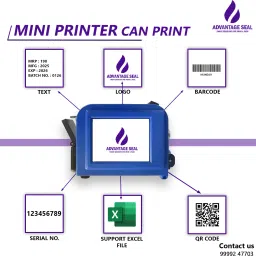 ADVANTAGE SEAL Mini Inkjet Printer with Cartridge Handheld Batch Coding Machine Mini Inkjet Printer image 2