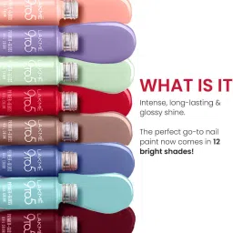 lakmé 9 to 5 Primer + Gloss Nail Color Red Alert image 4