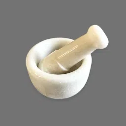 Premium Marble Mortar and Pestle for Grinding Spices and Herbs Kitchen Tool Set-image-63