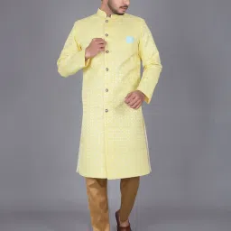 AMZIRA Self Design Sherwani-image-96