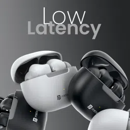 portronics Harmonics Twins 32 in-Ear TWS Smart Earbuds,HD Mic,30Hrs Playtime,Touch Control Bluetooth Headset image 4