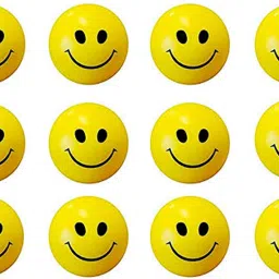 12 PCS Smiley Ball OR Smiley Squeeze Ball OR Soft Stress Relief Ball- 7 cm-image-96