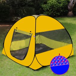 Foldable Yellow Patterns Popup Kids Play Tent House-image-12