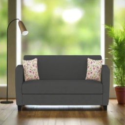 mintwud from pepperfry Gozi 2 Seater Sofa In Maba Grey Colour-picture-38