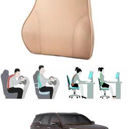 Beige Velvet Car Pillow Cushion for Toyota-image-87