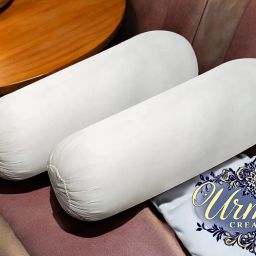 Round Microfibre Solid Bolster Pack of 2-image-96
