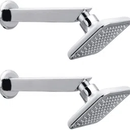 5x5 Inch Stella Rainfall Overhead Shower With 9 Inch Arm - Set of 2 Pieces Shower Grab Bar-18