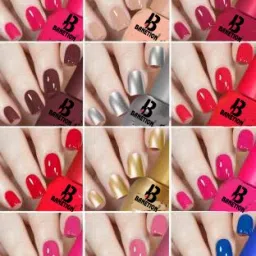Quick Drying Nail Polish Latest Shades Collection blue, silver, golden, blood red, dark brown, light green, purple, tomato red, dark pink-image-35