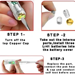 nowfly High-Brightness Intelligent Voltage Tester Pen with Screwdriver Analog Voltage Tester image 5