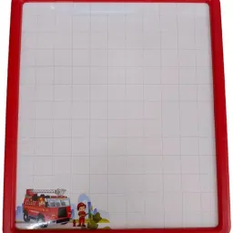 Double Sided Board (32cm*21cm)Slate Drawing Writing For Kids Black & White Board-12