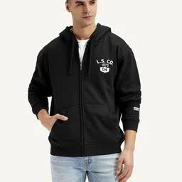 levi's Men Full Sleeve Solid Hooded Sweatshirt-picture-33