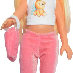 Girl Doll in Velvet Dress Toy For Kids Age 2 years - 6 years (33c.m)-picture-46