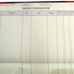 Dispatch of Letter Record Register for Offices, Schools, Institutes, Hospitals etc. (125 Pages) Dispatch Register 34*21 CM - 70 GSM Ledger Paper - Beautifully Handcrafted 1-Part Register-image-49