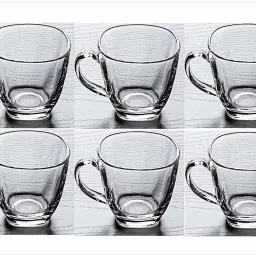 Pack of 6 Glass Pack of 6 Glass Transparent Glass Cup Tea-19