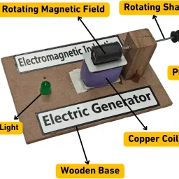 esptronics Electricity Generator Generation Science Project Working Model Class 12,10 image 3