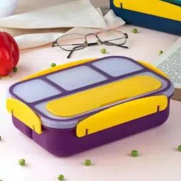 Food Storage Eco-Friendly Tiffin Box Spoon Fork Kids Adults Use Lunch Carrier 4 Containers Lunch Box-image-125