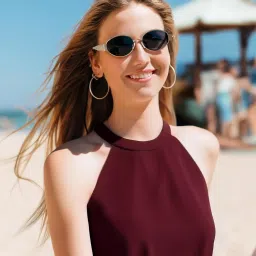 UV Protection Oval Sunglasses (Free Size)-picture-13