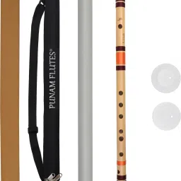 C Sharp Medium Premium Bansuri (Right Hand) 18.5 inches Bamboo Flute-26