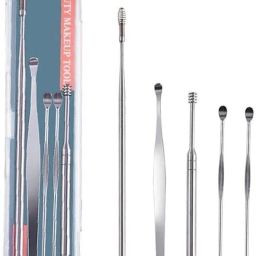 Stainless Steel Ear Wax Cleaner - Resuable Ear Cleaner Tool Set with Storage Box-image-63