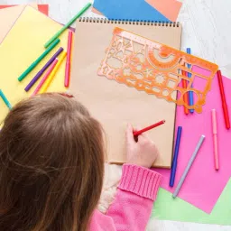 daizen's Multicolor Geometric Multi shape Ruler/Scale for Creative Art & Craft Ruler image 2
