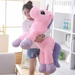 Big Size Funny Unicorn Stuffed Animal Plush Soft Toy - 100 cm-12