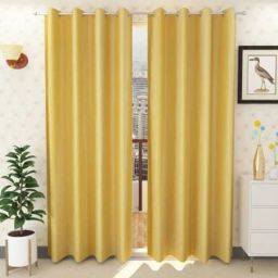 213 cm (7 ft) Polyester Semi Transparent Door Curtain (Pack Of 2)-image-13
