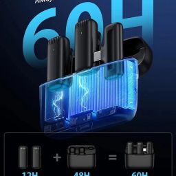 BfsTeckt Dual Mic Noise Reduction with Type-C Android & iPhone (One to Two)Mic System Camera Microphone image 2
