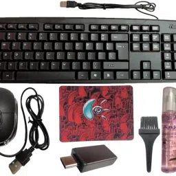 ANJO USB Keyboard-LED Mouse-Non Slip Mouse Pad-3in1 Cleaner-OTG C Type Combo Set-7