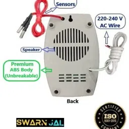 Swarnjal Aqua Ring+20 Meter Wire Electric Water Tank Overflow Alarm, AC 220V Powered Wired Sensor Security System image 2