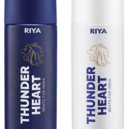 THUNDER HEART BLUE & WHITE DEODORANT BODY SPRAY LONG-LASTING 150 X 2 Deodorant Spray-For Men-2