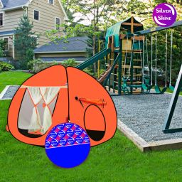Popup Kids Play Tent House for Kids Foldable Delightful Patterns-image-4