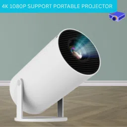 CLAIRBELL Mini HD Projector for Home 4KSupport With Built-in App Netflix/Prime/YouTubeB420 (4500 lm / 1 Speaker / Wireless / Remote Controller) Portable Projector-picture-6