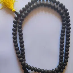 Original Karungali Malai 10mm (108 Beads) 100% Natural Black Ebony wood Beads Wood Chain-23