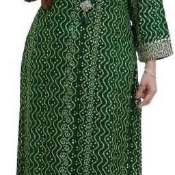 Women Floral Print Cotton Rayon Ethnic Dress-image-5