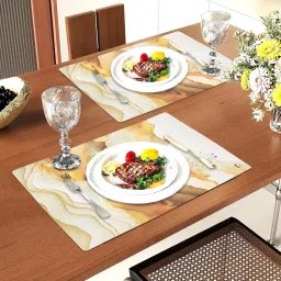 kuber industries Rectangular Pack of 6 Table Placemat image 4